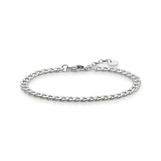 Thomas Sabo Sterling Silver Plain Curb Bracelet LBA0105