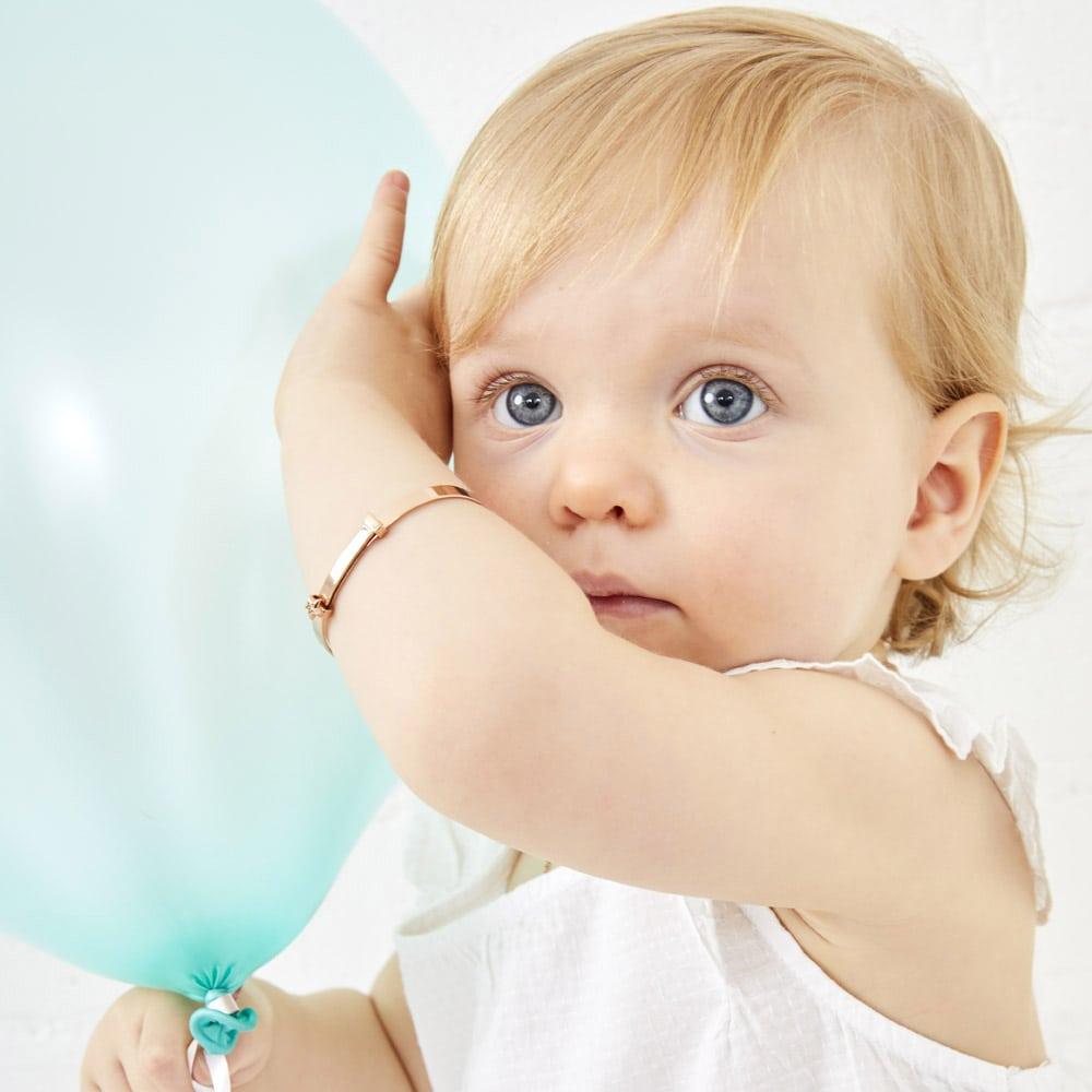 Little Star Gracie Rose Gold Plated Expander Baby Bangle LSB0102