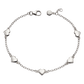 Little Stars Sterling Silver Beatrice Lots of Love Childs Chain Bracelet