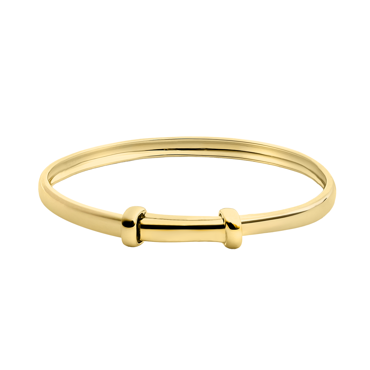 Little Star LUXE Childrens 9ct Yellow Gold Shaped Bangle Elara LSB0616