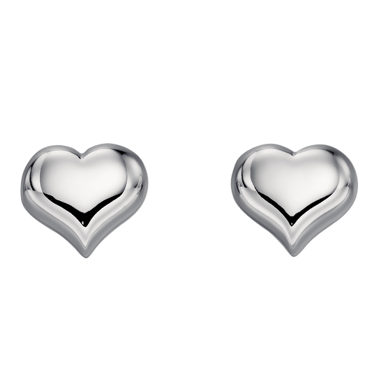 Little Stars Freya Sterling Silver Heart Stud Earrings