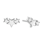 Little Star Halley Sterling Silver Triple Star Stud Earrings
