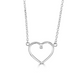 Little Star Sterling Silver Naya Diamond Heart Necklace LSN0368