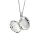 Little Stars Sterling Silver Oval Margot Beaded Locket Necklace