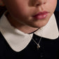 Little Star Maude Sterling Silver Cross and Freshwater Cultured Pearl Necklace