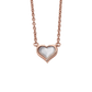 Little Stars Esme Rose Gold Plated Mother of Pearl Heart Necklace LSN0585