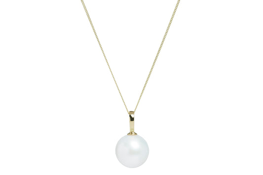 9ct Yellow Gold 14-15mm Freshwater Cultured Pearl Pendant