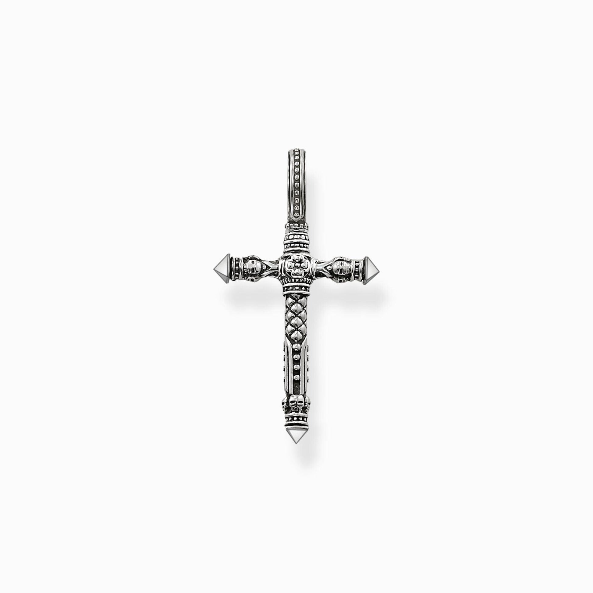 Thomas Sabo Sterling Silver Skull Cross Pendant PE503 – Judith
