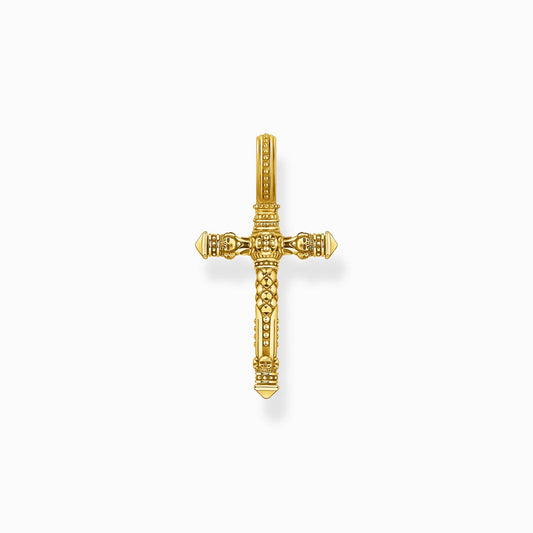 Thomas Sabo Yellow Gold-Plated Skull Cross Pendant PE503