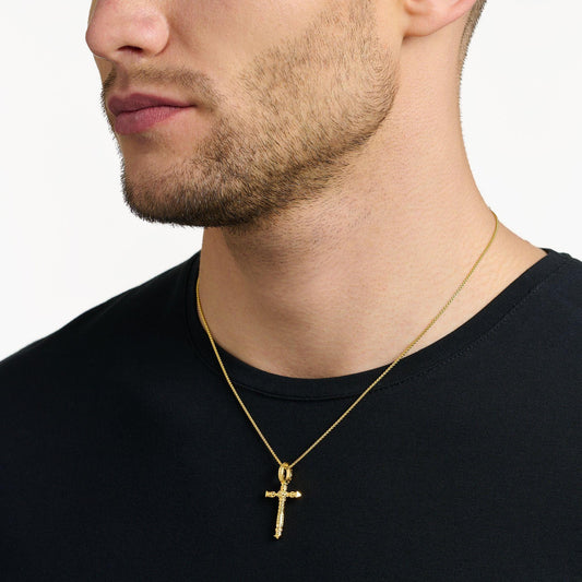 Thomas Sabo Yellow Gold-Plated Skull Cross Pendant PE503