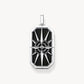 Thomas Sabo Sterling Silver Black Onyx Compass Pendant PE869-641-11