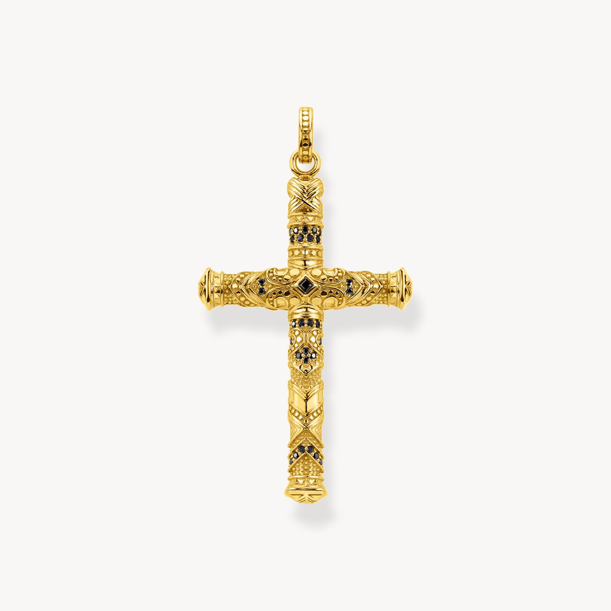 Thomas Sabo Yellow Gold Plated Iconic Cross Pendant PE909-414-39