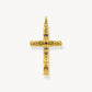 Thomas Sabo Yellow Gold Plated Iconic Cross Pendant PE909-414-39