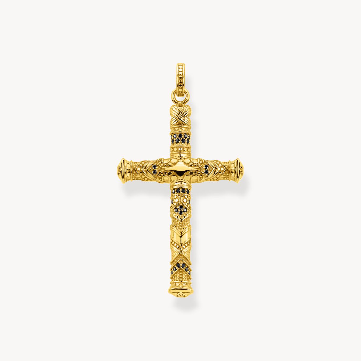 Thomas Sabo Yellow Gold Plated Iconic Cross Pendant PE909-414-39