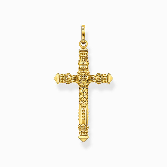 Thomas Sabo Yellow Gold-Plated Cross Pendant PE912