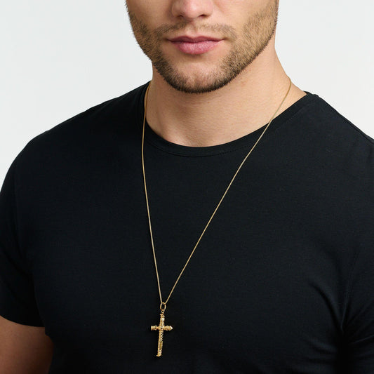 Thomas Sabo Yellow Gold-Plated Cross Pendant PE912