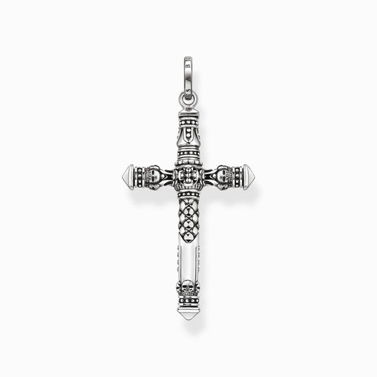 Thomas Sabo Skulls And Pyramids Silver Cross - No Chain