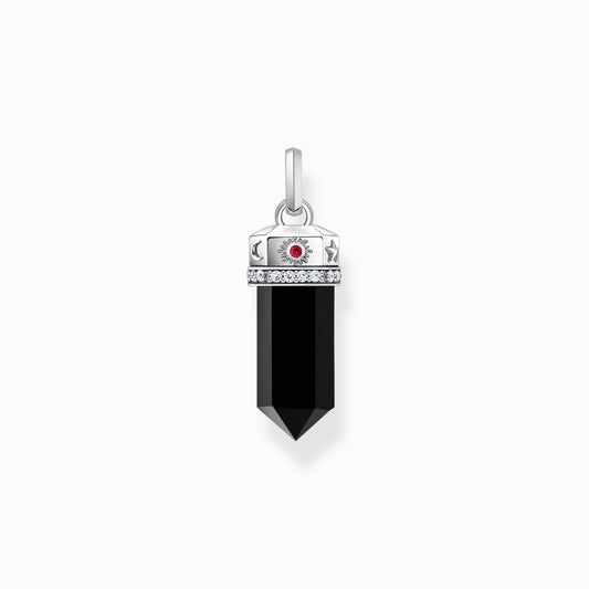 Thomas Sabo Sterling Silver Onyx and Cubic Zirconia Pendant  PE955-641-11