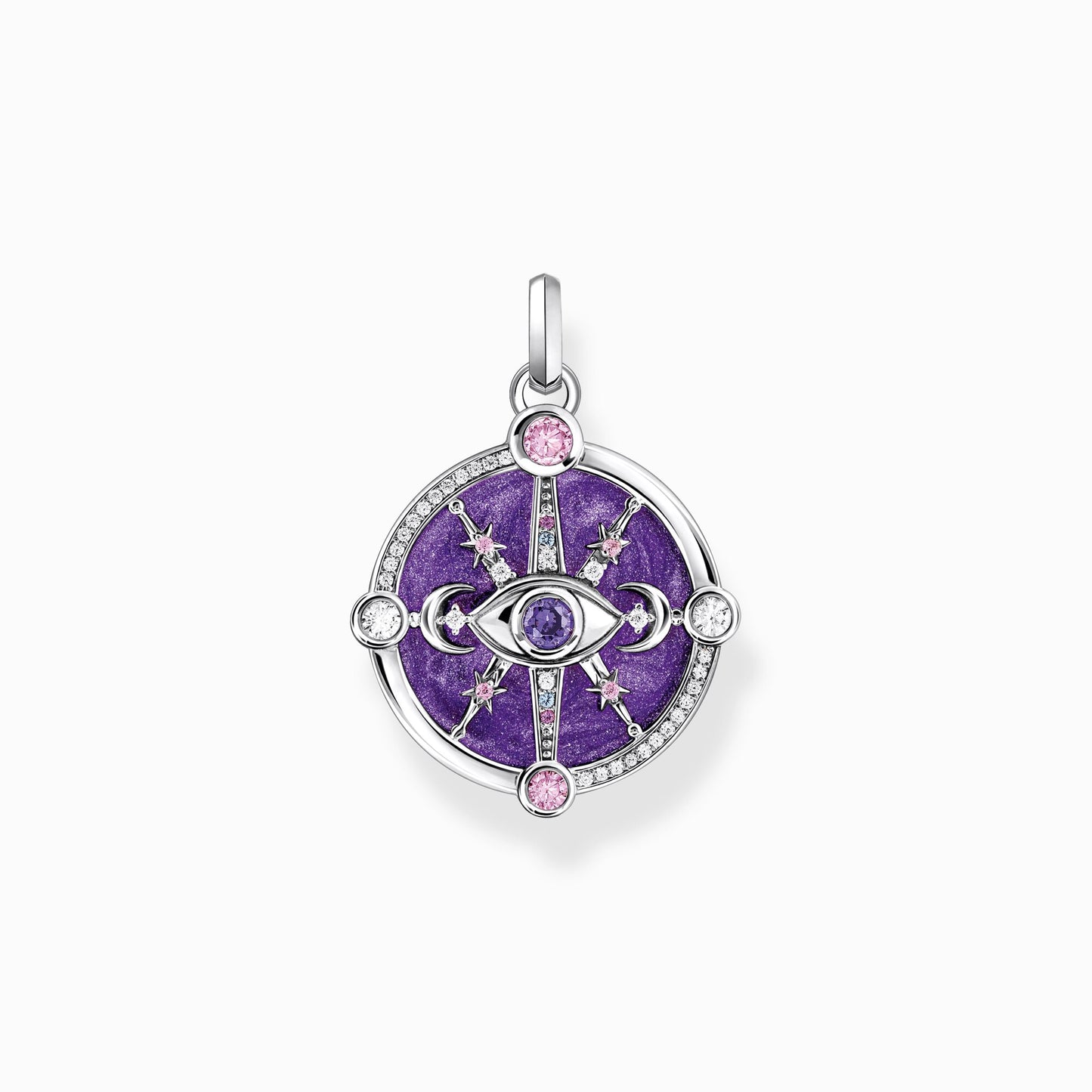 Cosmic Multicol Cz And Enamel Silver