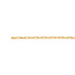 14ct Gold Filled Oval Rolo Chain 27cm Permanent Bracelet / Anklet