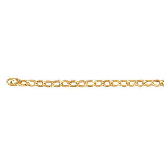 Permanent Gold Filled Oval Rolo Anklet