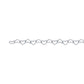 Sterling Silver Heart Permanent Anklet 27cms