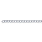 Sterling Silver Diamond Cut Curb Chain Permanent Anklet 27cm