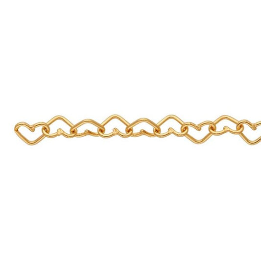 Sterling Silver Yellow Gold Filled Heart Permanent Anklet 27cms