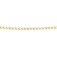 Permanent Bracelet 9ct Gold Flat Solid Curb Bracelet PJ-9ct1010-21cm