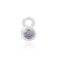 Permanent Silver Lilac Cubic Zirconia June Birthstone Charm Pj-9252169