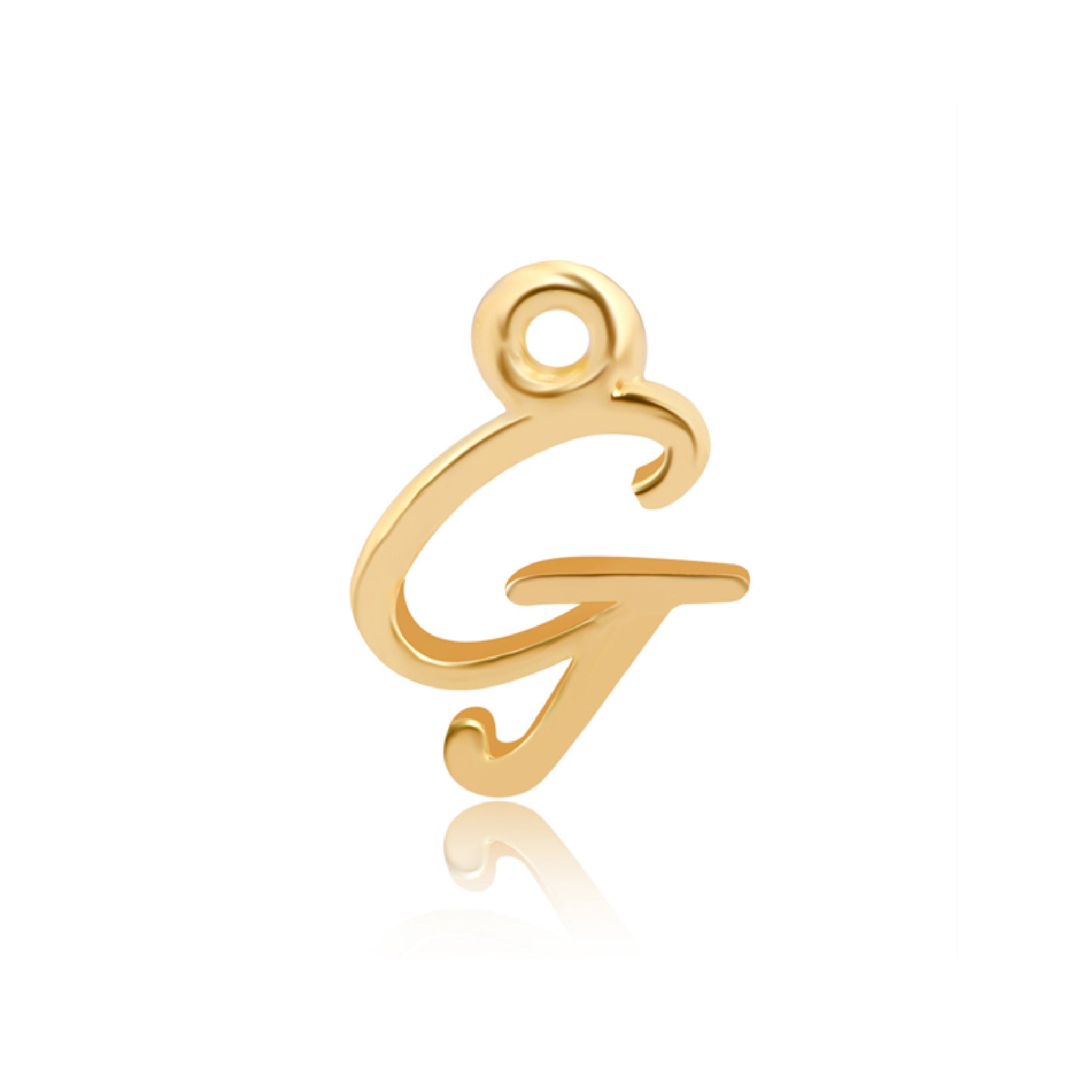 Permanent Yellow Gold Vermeil Charm Initial G PJ-GV2132