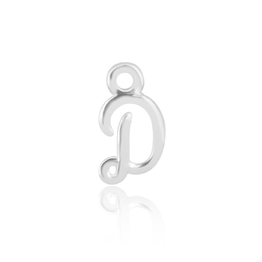 Permanent Sterling Silver Initial D Charm Pj-9252129