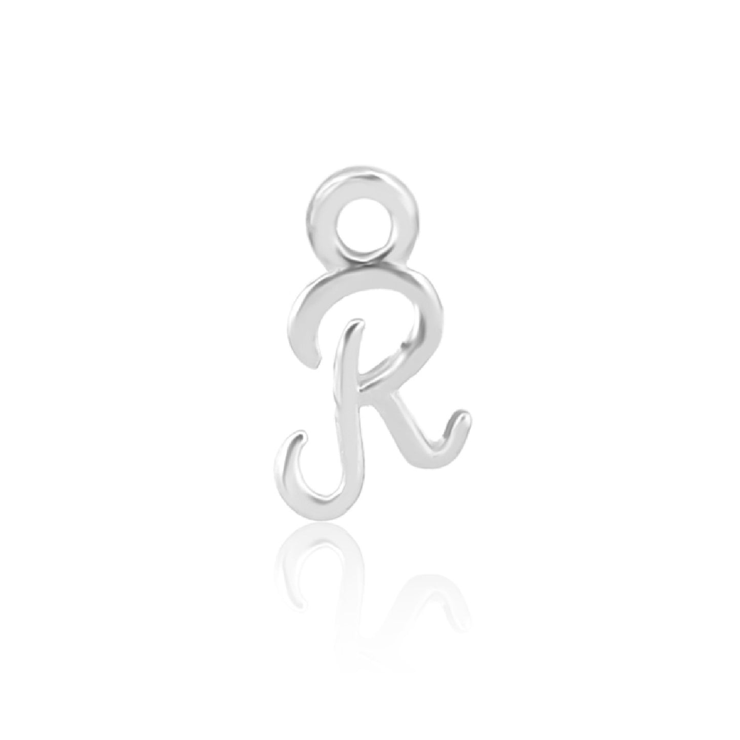 Permanent Sterling Silver Initial R Charm PJ-9252143