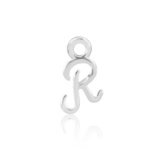 Permanent Sterling Silver Initial R Charm PJ-9252143