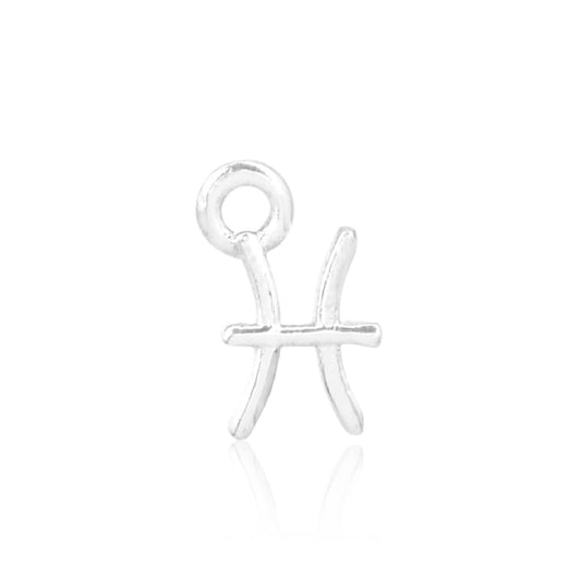 Permanent Sterling Silver Pisces Charm