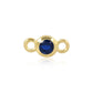 Permanent Yellow Gold Vermeil Connector Blue September