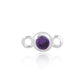 Permanent Purple February Silver Connector Pj-9252177