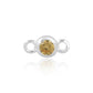 Permanent Sterling Silver Yellow October Silver Connector Pj-9252186