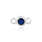 Permanent Sterling Silver Blue September Silver Connector Pj-9252184