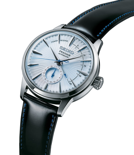 Seiko Presage Cocktail Time ‘Skydiving’ Leather Strap Watch SSA343J1