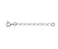Sterling Silver 2" Open Curb Extender Chain