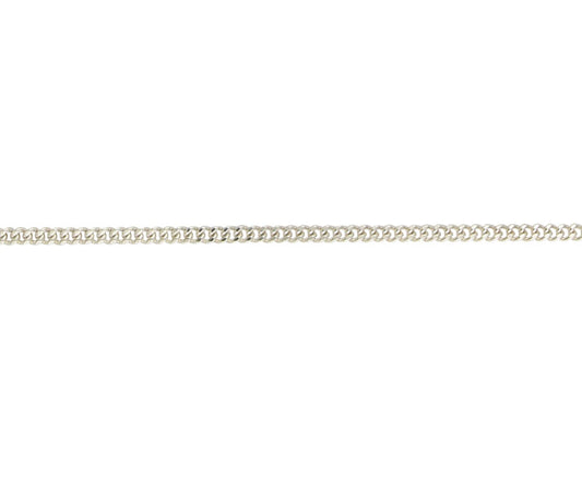 Sterling Silver 16/18" Adjustable Filed Curb Chain