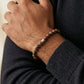 Steel & Barnett 8mm Round Cherry Creek Jasper Gemstone Beaded Bracelet Small