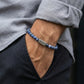 Steel & Barnett 6mm Round Matte Sodalite Gemstone Bead Bracelet Small