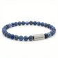 Steel & Barnett 6mm Round Matte Sodalite Gemstone Bead Bracelet Small