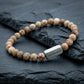 Steel & Barnett 6mm Round Maifanite Gemstone Bead Bracelet Small