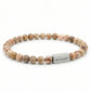 Steel & Barnett 6mm Round Maifanite Gemstone Bead Bracelet Small