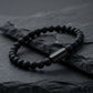 Steel & Barnett Black Edition 6mm Onyx Bead Stretch Bracelet Medium