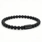 Steel & Barnett Black Edition 6mm Onyx Bead Stretch Bracelet Medium