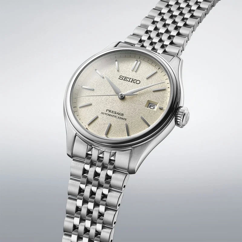 Seiko Presage Classic Series Shiro-Iro White Dial Bracelet Watch SPB463J1